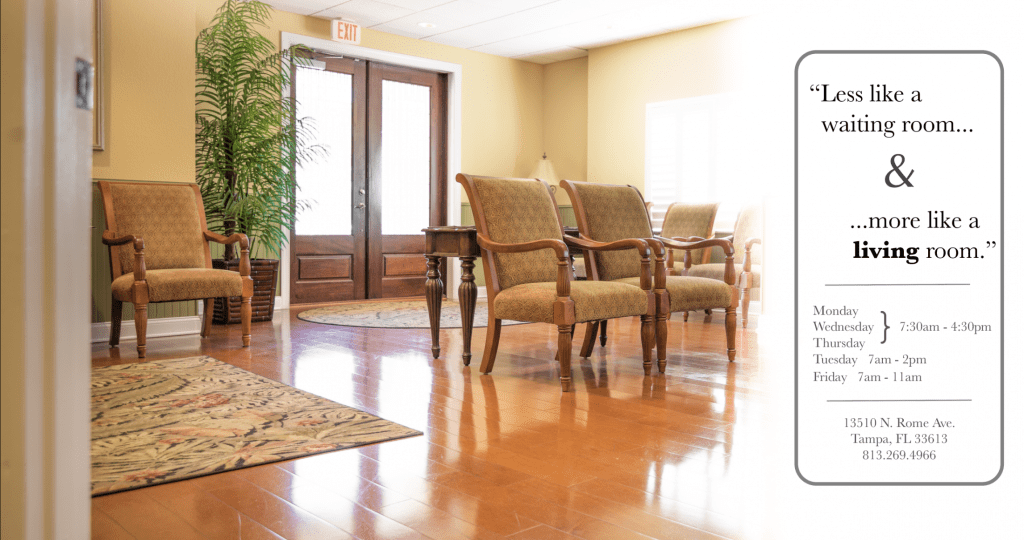 Reception area of DeMarsh & Rocha Family Dentistry