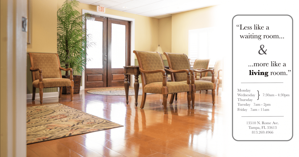 Reception area of DeMarsh & Rocha Family Dentistry
