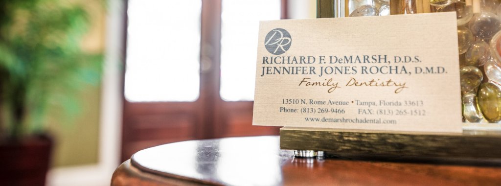 DeMarsh & Rocha Family Dentistry business card